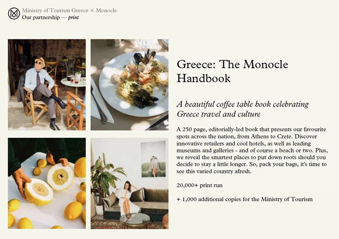 Greece The Monocle Handbook παρουσίαση