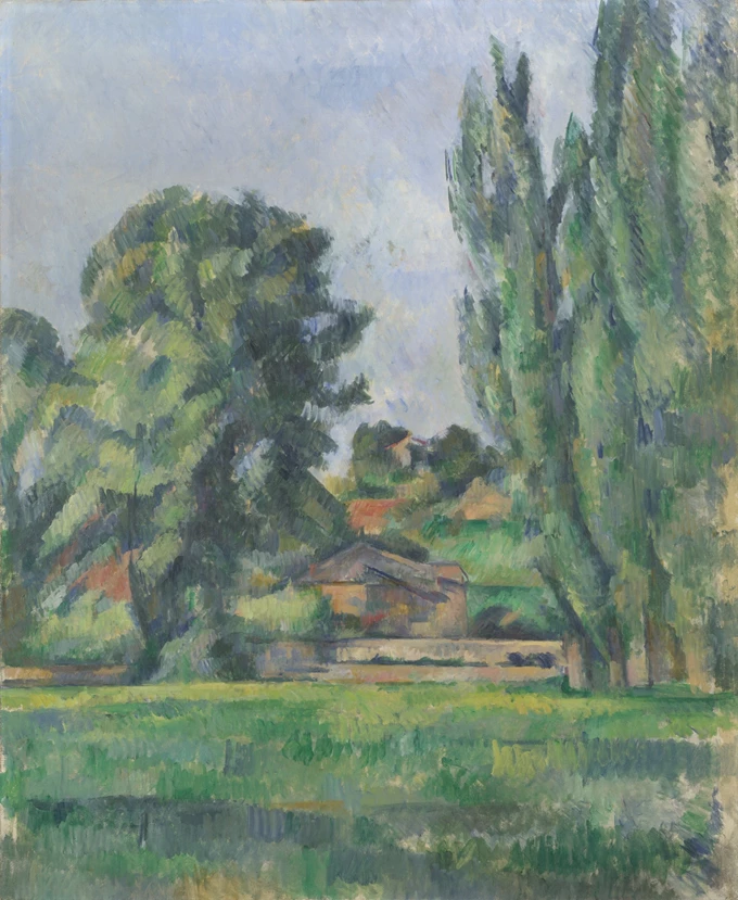 Paul Cézanne Τοπίο με λεύκες