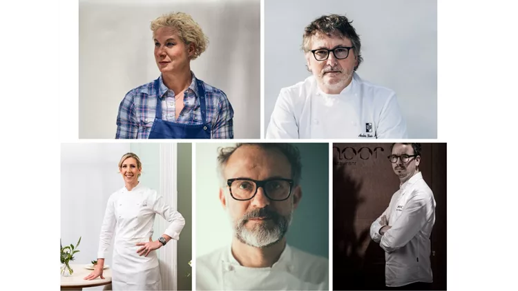 Paco Morales, Massimo Bottura, Andoni Aduriz, Ana Ros και Clare Smyth στο φετινό Sani Gourmet